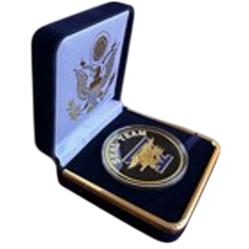 Department of Energy (DOE) Challenge Coin With Blue Velvet Case. Fast Shipping!