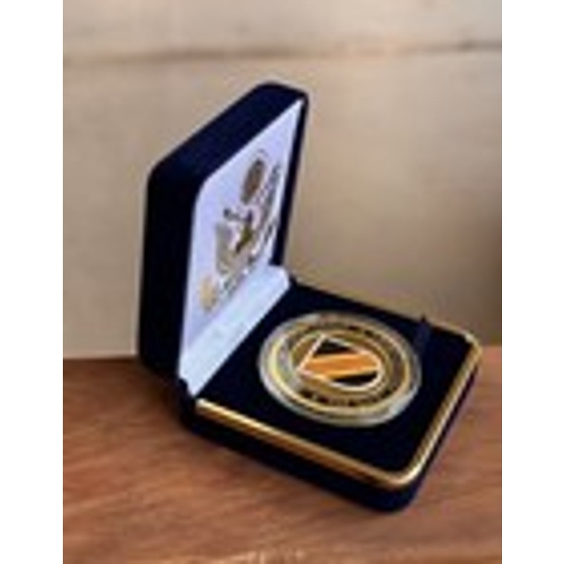 Department of Energy (DOE) Challenge Coin With Blue Velvet Case. Fast Shipping!