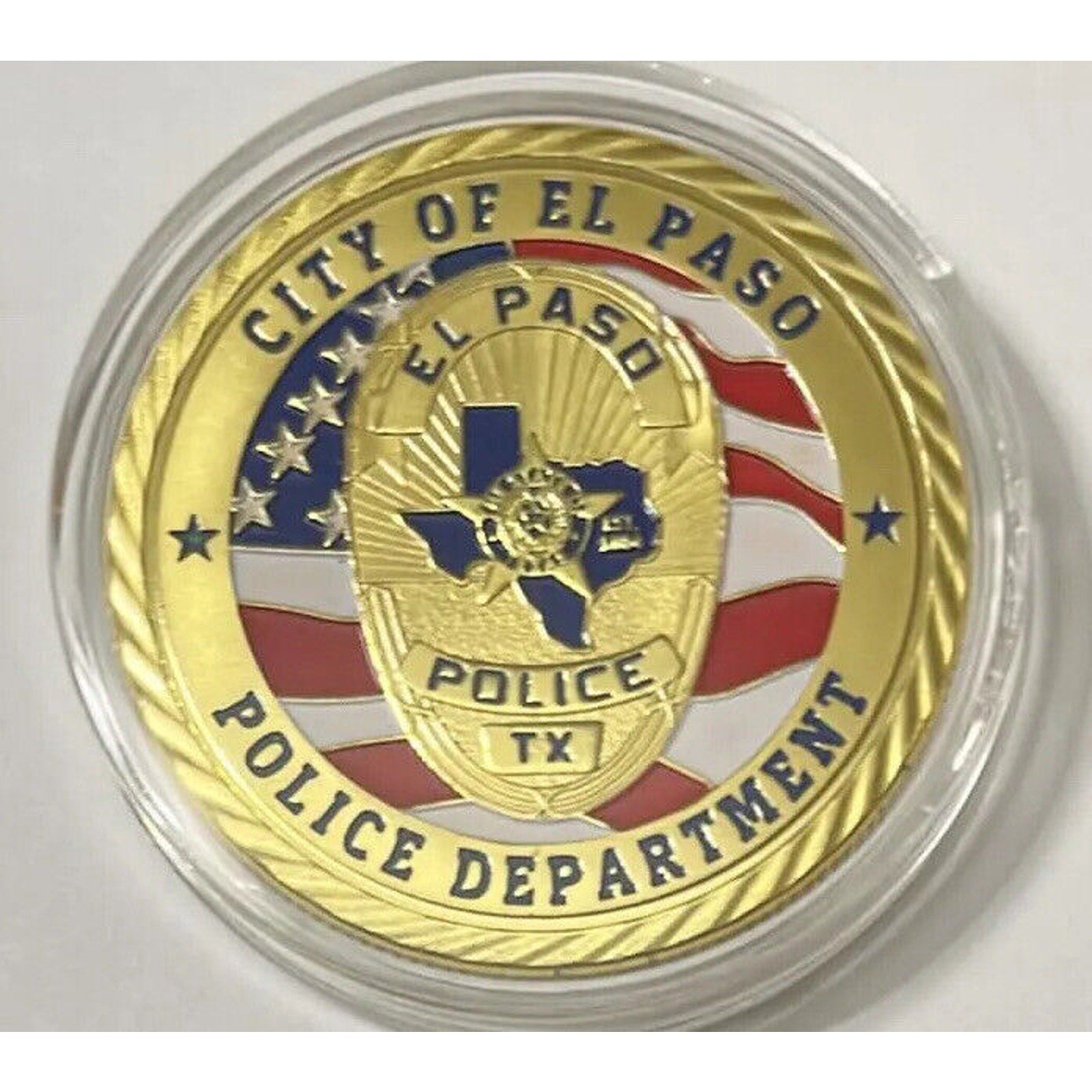 CITY OF EL PASO TEXAS POLICE DEPARTMENT CHALLENGE COIN Presidential Box USA