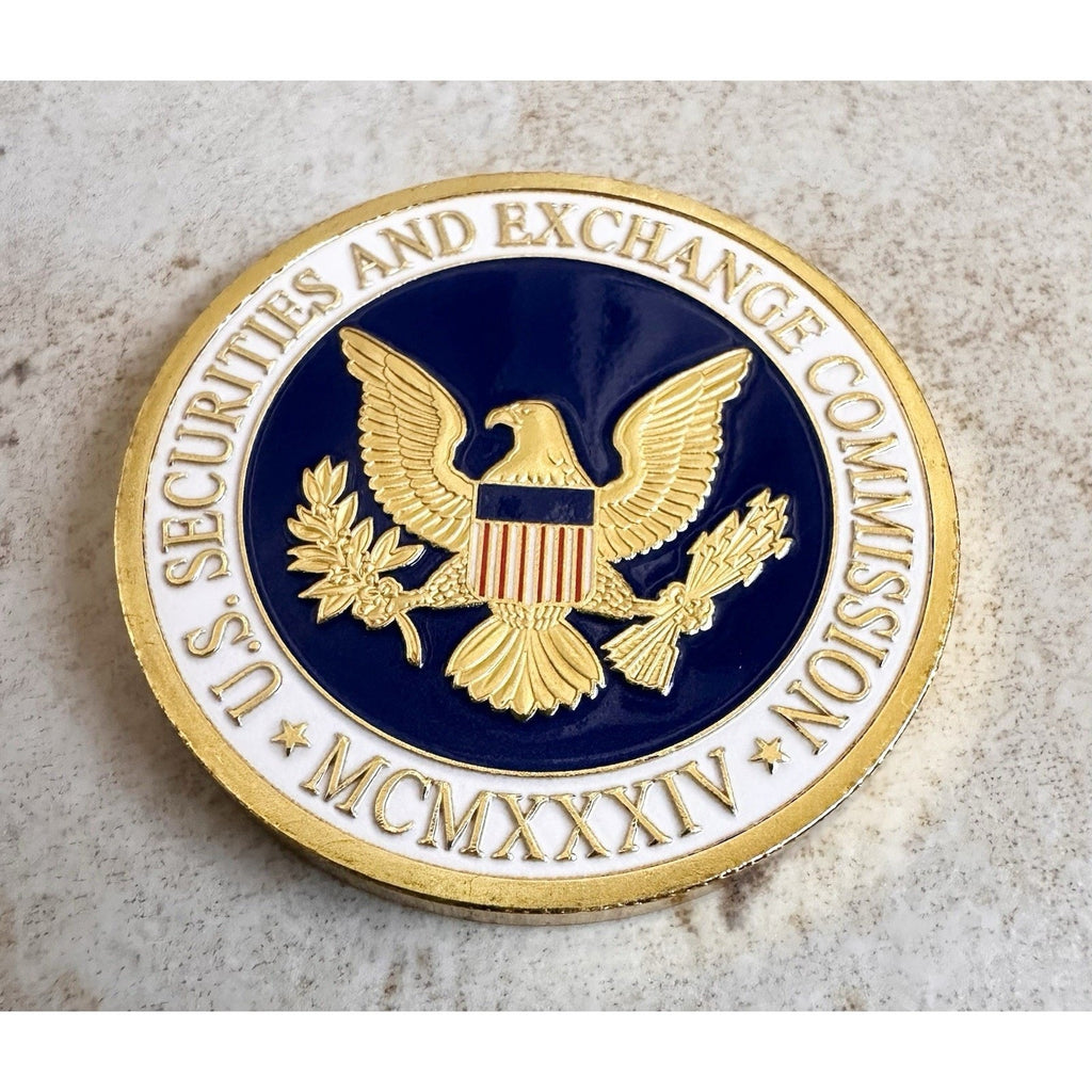 SEC-UNITED STATES SECURITIES AND EXCHANGE COMMISSION-Challenge Coin With Case