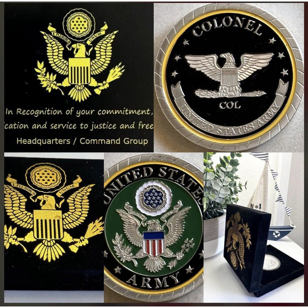 COLONEL ARMY MILITARY CHALLENGE COIN USA