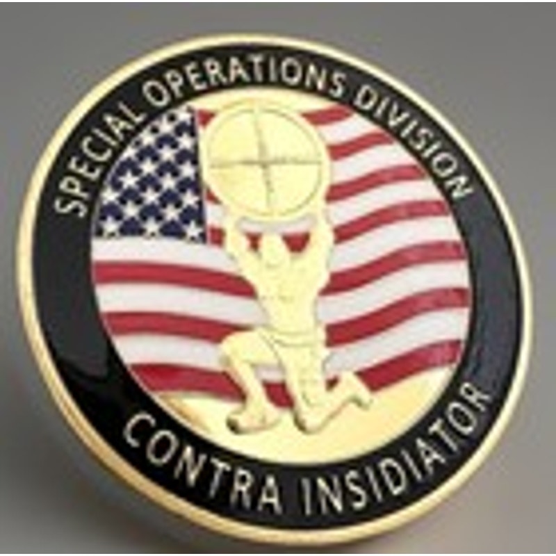 United States SECRET SERVICE-COUNTER SNIPER Team Challenge Coin USSS W Case