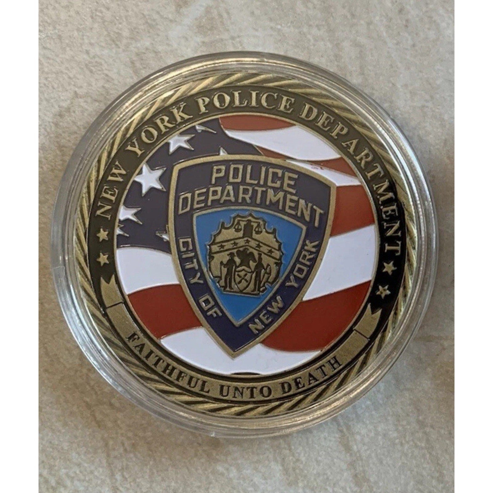 NEW YORK POLICE DEPARTMENT ONE CITY SAFE AND FAIR DETECTIVE w/ Retirement Award