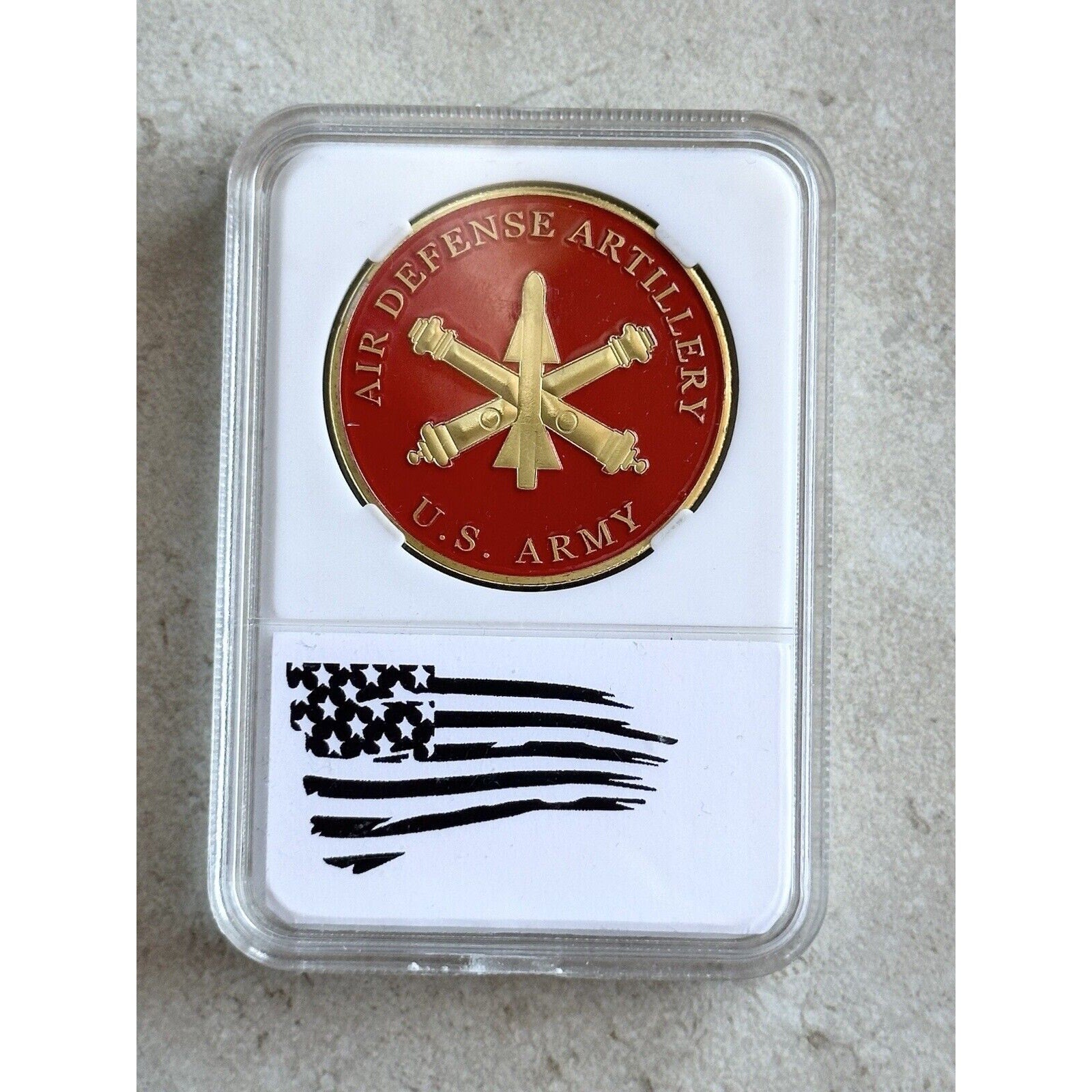 Air Defense Artillery U.S. Army Challenge Coin With Beautiful Case