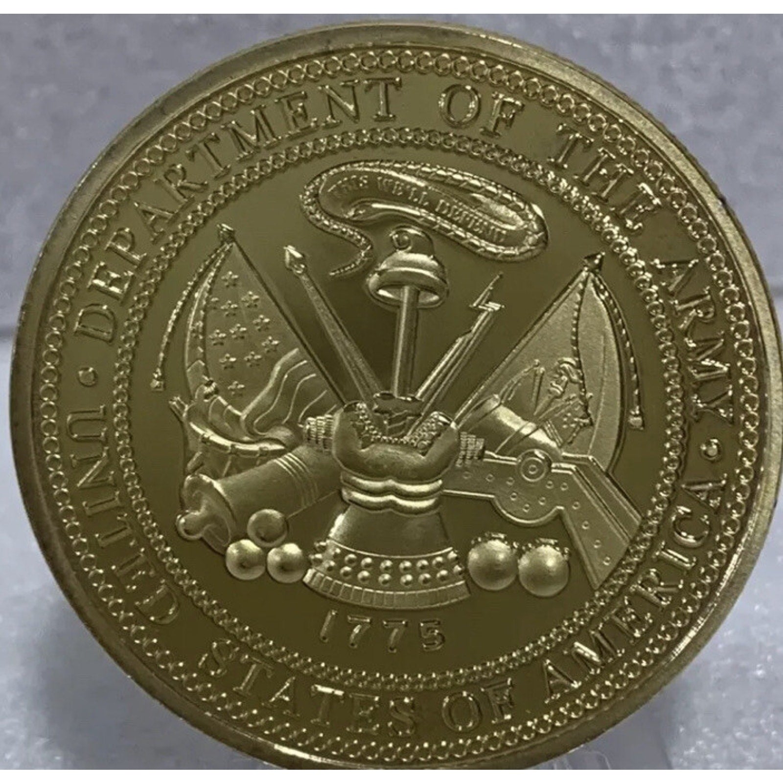 Army Second 2nd Infantry Division Challenge Coin w/ Achievement Award
