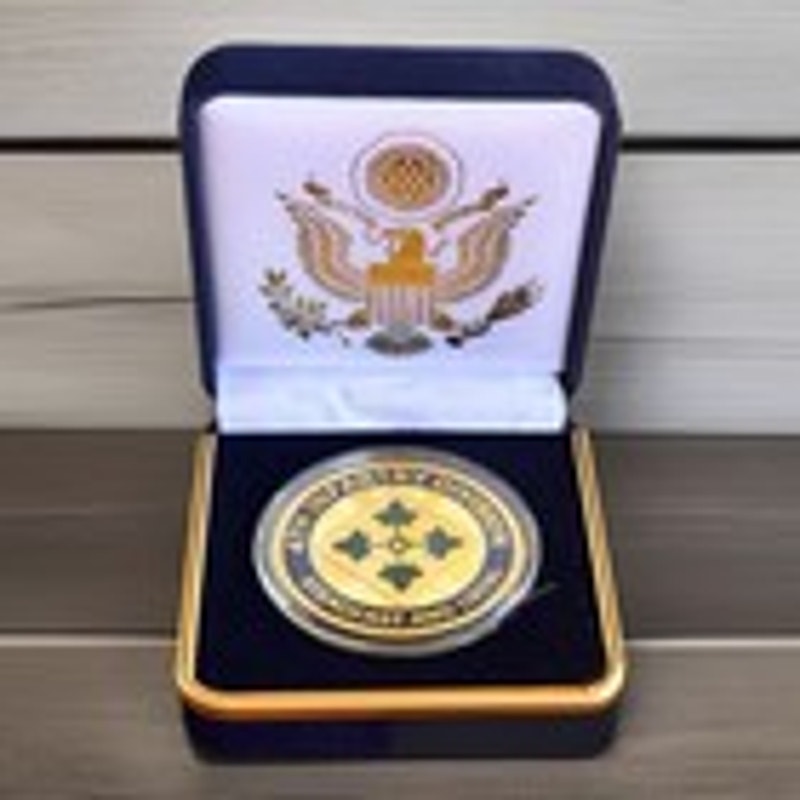Department of Energy (DOE) Challenge Coin With Blue Velvet Case. Fast Shipping!