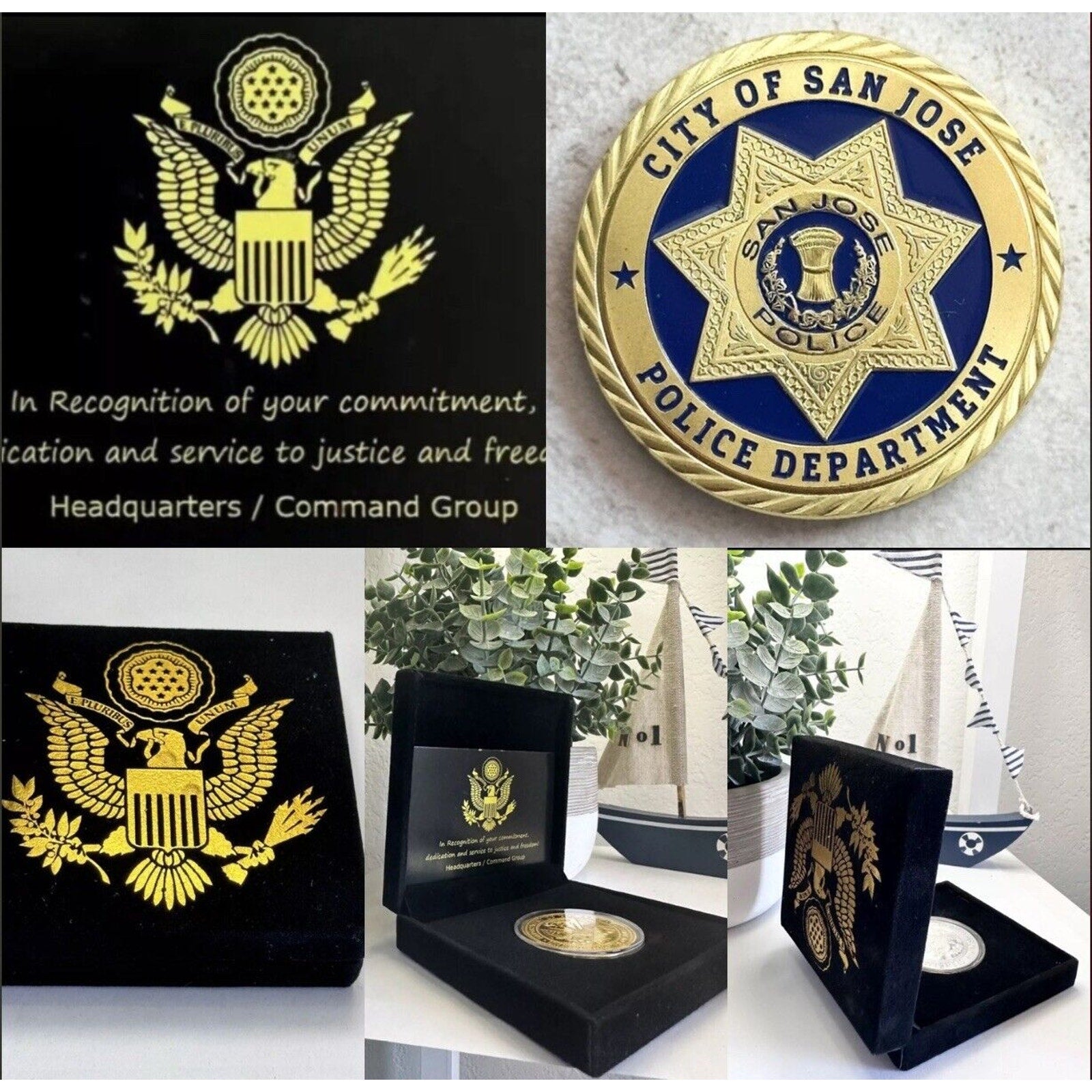 SAN JOSE POLICE Office DEPARTMENT Challenge Coin.