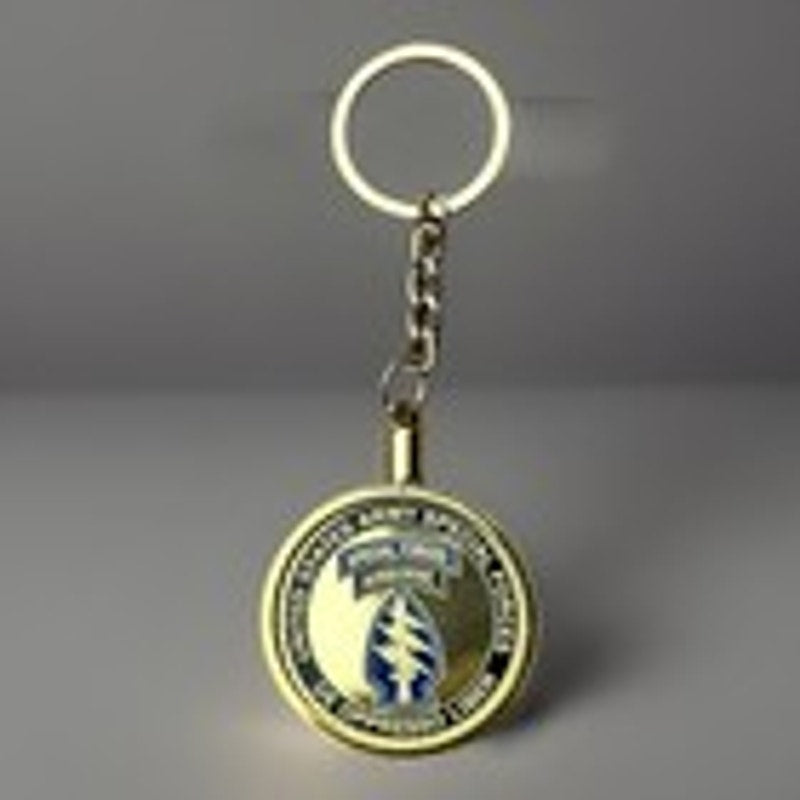 U.S. ARMY SPECIAL FORCES DE OPPRESSO LIBER CHALLENGE COIN KEYCHAIN