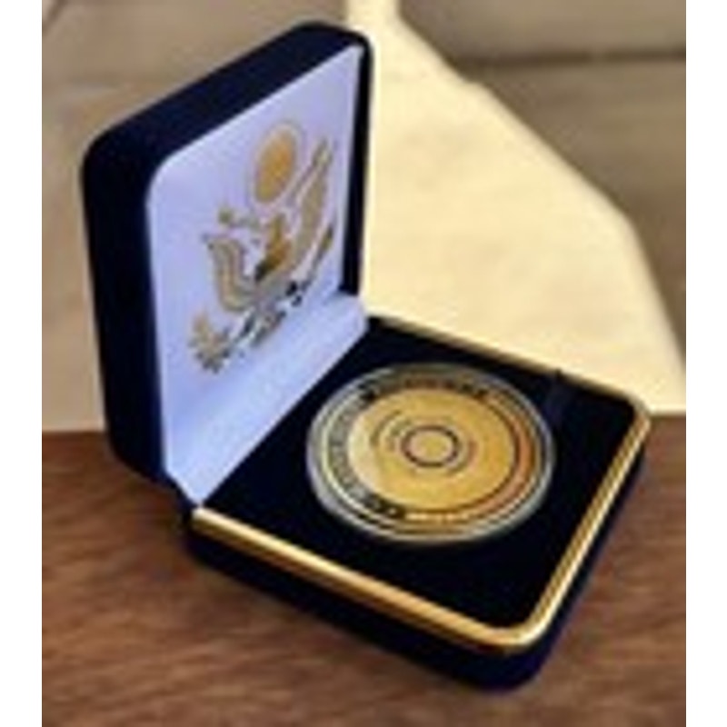 Department of Energy (DOE) Challenge Coin With Blue Velvet Case. Fast Shipping!
