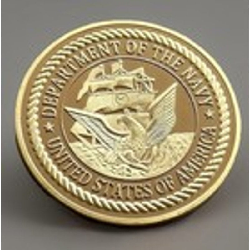 U S NAVAL CRIMINAL INVESTIGATIVE SERVICE Coin With Retirement Award