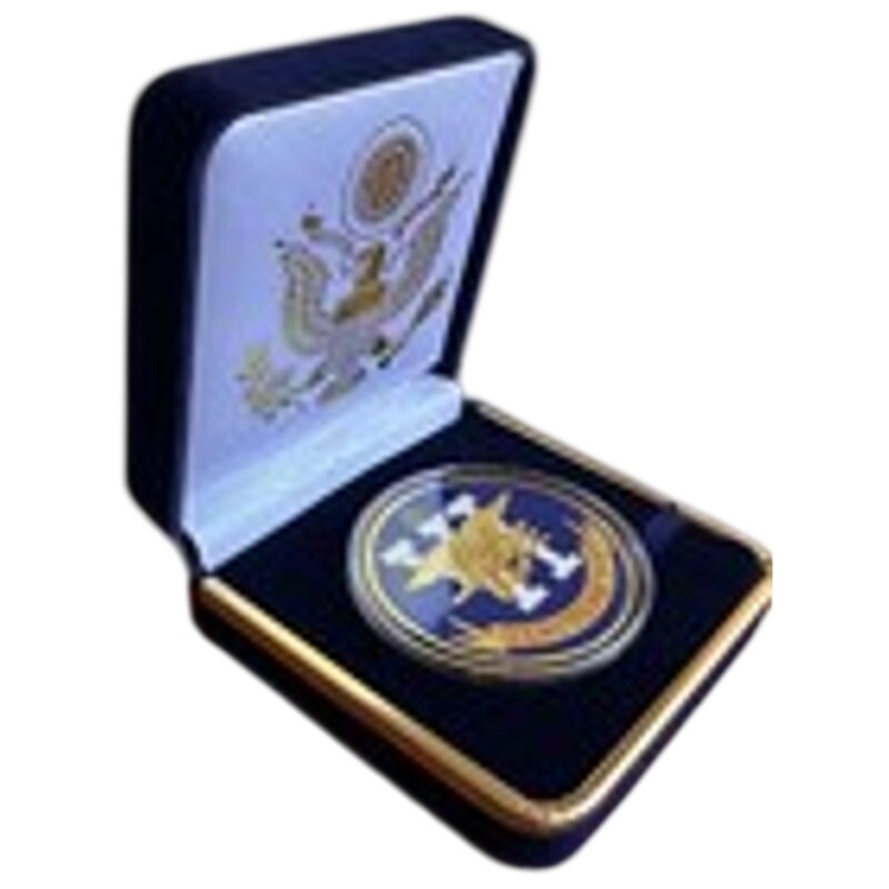 Department of Energy (DOE) Challenge Coin With Blue Velvet Case. Fast Shipping!