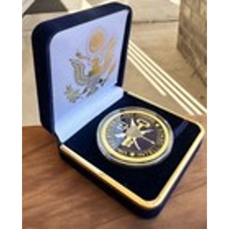 Department of Energy (DOE) Challenge Coin With Blue Velvet Case. Fast Shipping!