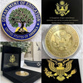 Department of Education Challenge Coin DOE With Retirement Award