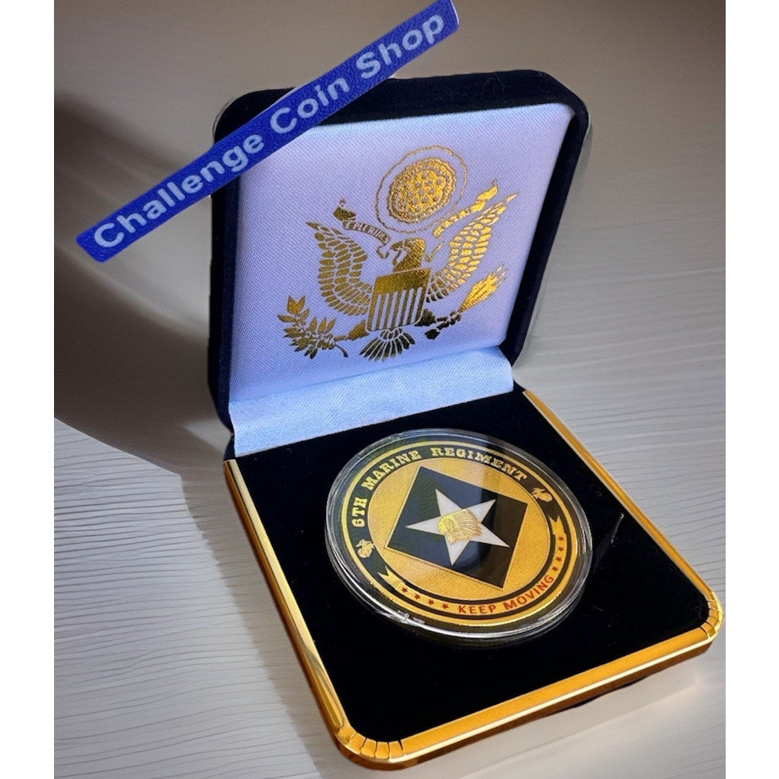 Department of Energy (DOE) Challenge Coin With Blue Velvet Case. Fast Shipping!