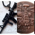 U .S. ARMY Aviation AH-64 APACHE, And Dog Tag CHALLENGE COIN