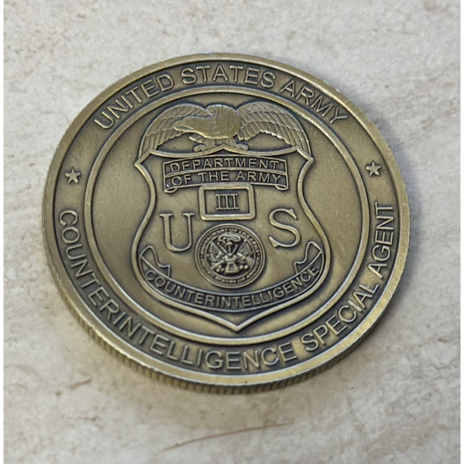 INSCOM US ARMY INTELLIGENCE AND SECURITY COMMAND Ft. Belvoir w/ Retirement Award