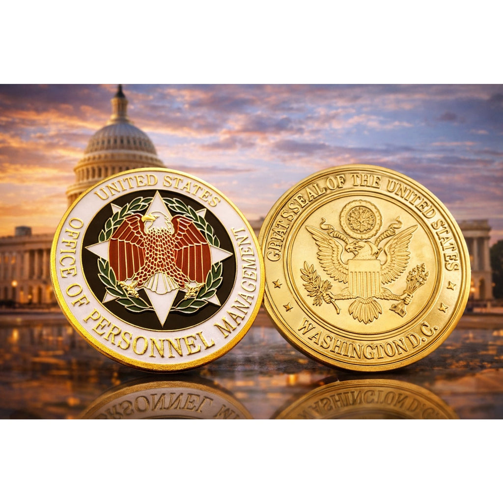 United States Office of Personnel Management challenge coin ·FAST with case