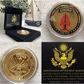 US ARMY SPECIAL OPERATIONS COMMAND SINE PARI MILITARY COIN W/ Retirement Award