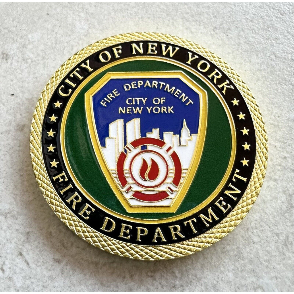 FDNY NEW YORK CITY "NYC' NYFD FIRE DEPARTMENT Challenge Coin With Special Case