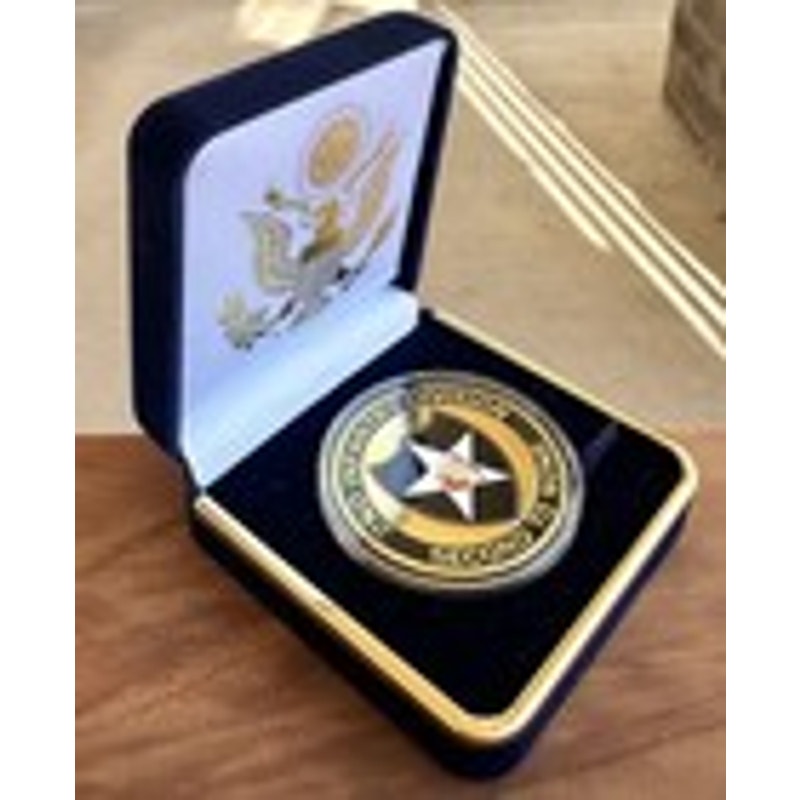 Department of Energy (DOE) Challenge Coin With Blue Velvet Case. Fast Shipping!