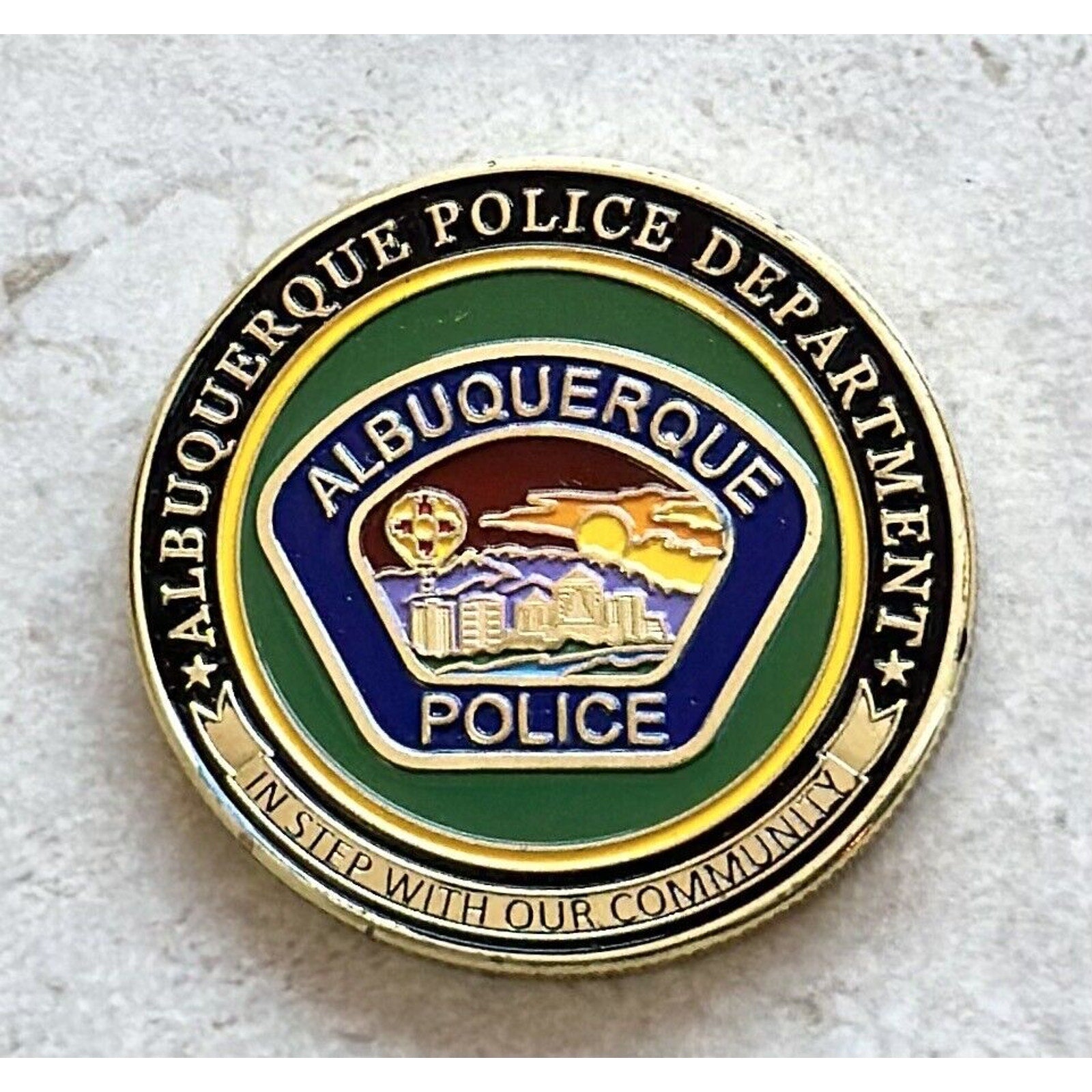 City Of Albuquerque Police Officers Dept Challenge Coin