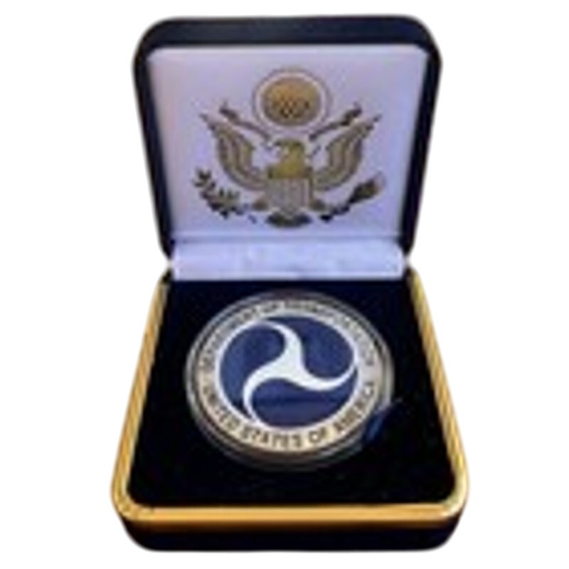 Department of Energy (DOE) Challenge Coin With Blue Velvet Case. Fast Shipping!