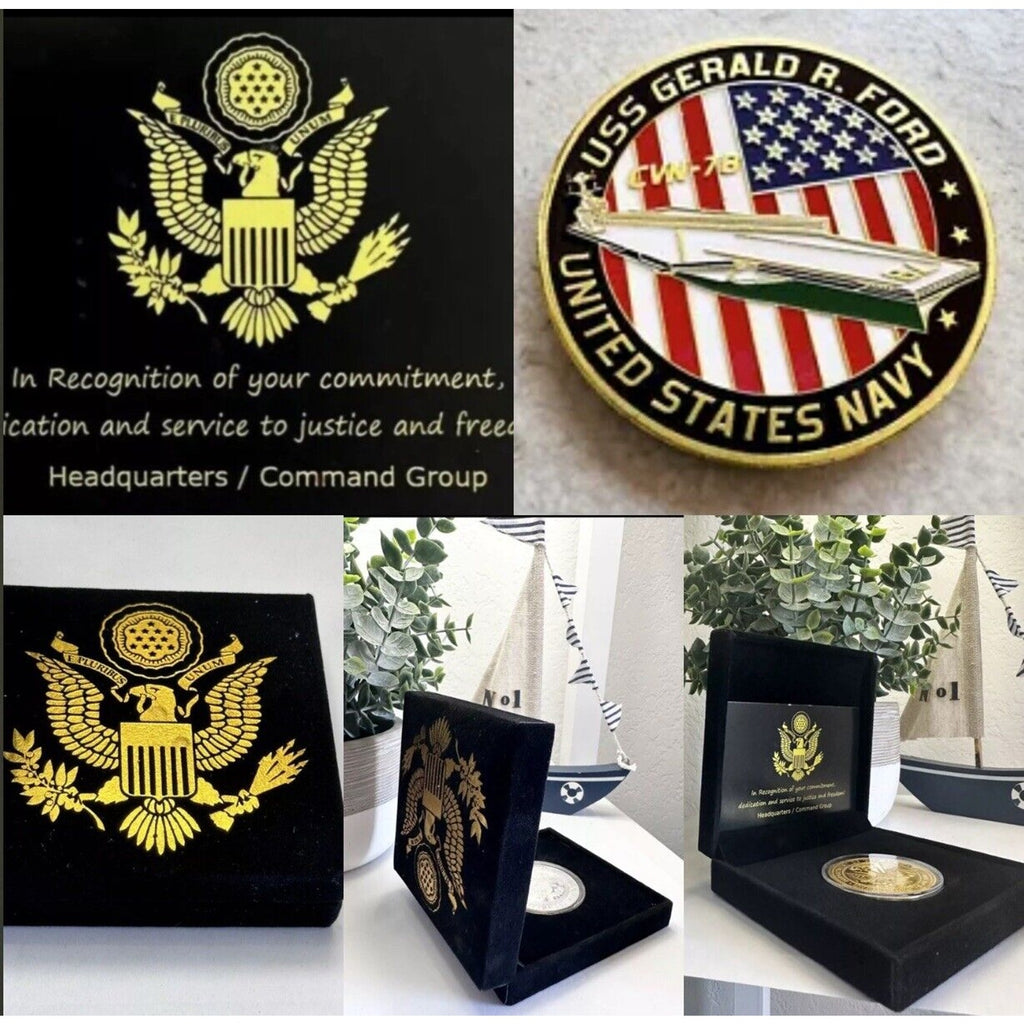 US NAVY - USS Gerald R. Ford CV-78 Challenge Coin USN