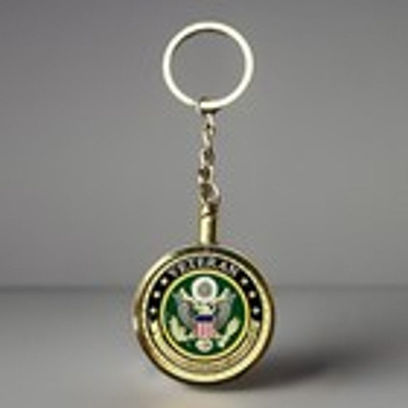 US Army Veteran Challenge Coin Keychain . Fast Shipping! Perfect Gift!