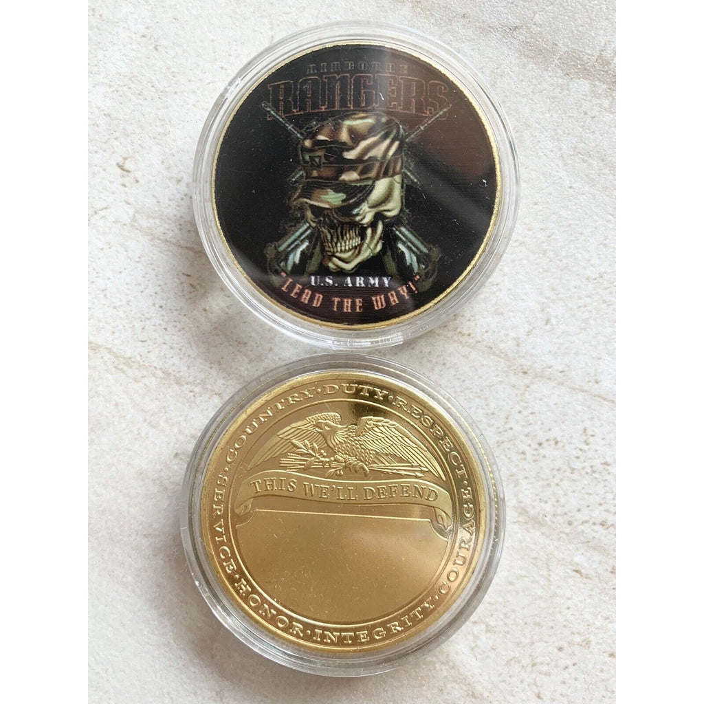 US ARMY RANGERS Special Operations Challenge Coin with special velvet case