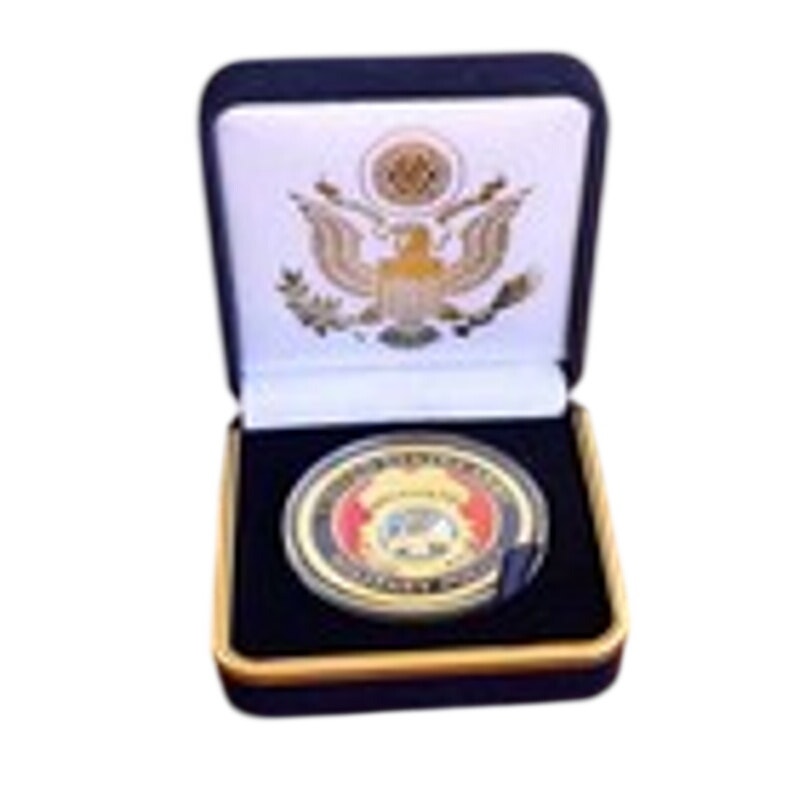 Department of Energy (DOE) Challenge Coin With Blue Velvet Case. Fast Shipping!