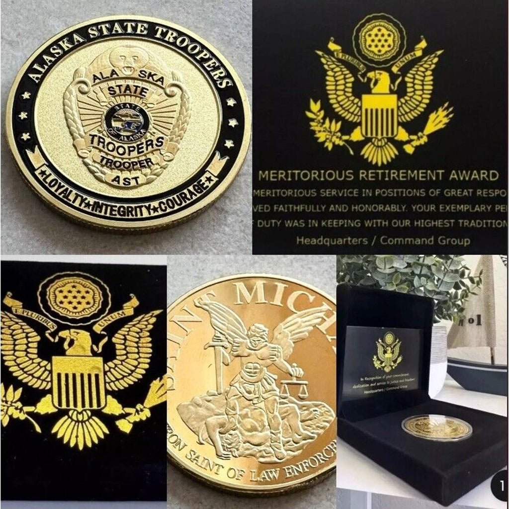 ALASKA STATE TROOPERS Challenge Coin Retirement Award