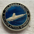 USN USS VIRGINIA SSN 774 NUCLEAR SUBMARINE Uncharted! Undetected! Undeterred!