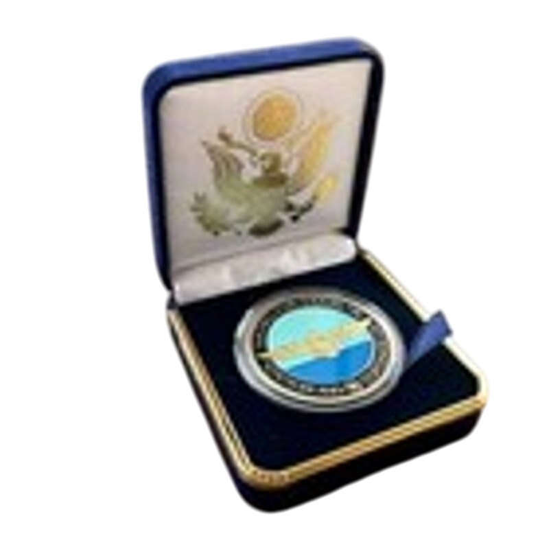 Department of Energy (DOE) Challenge Coin With Blue Velvet Case. Fast Shipping!