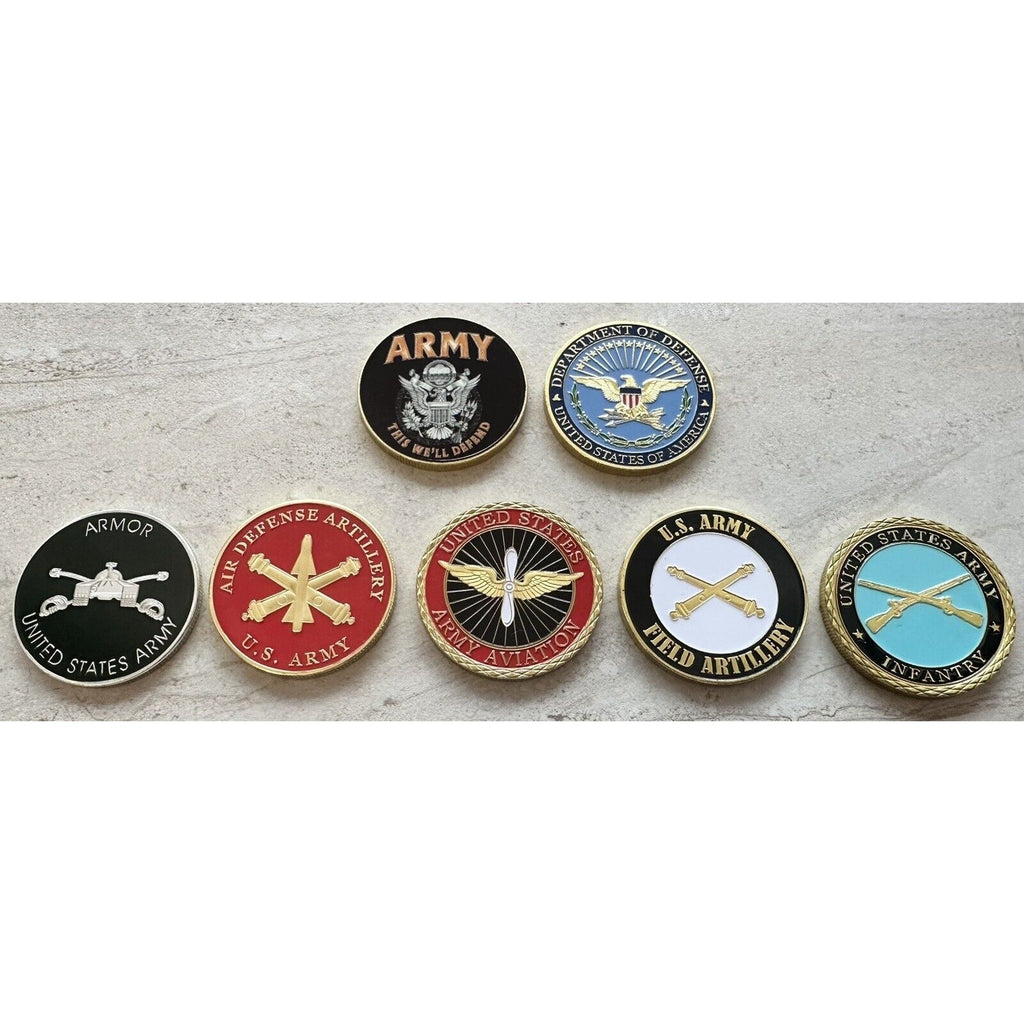 LOT Of US Army Combat Service Branch Infantry Aviation Armor Engineers DoD