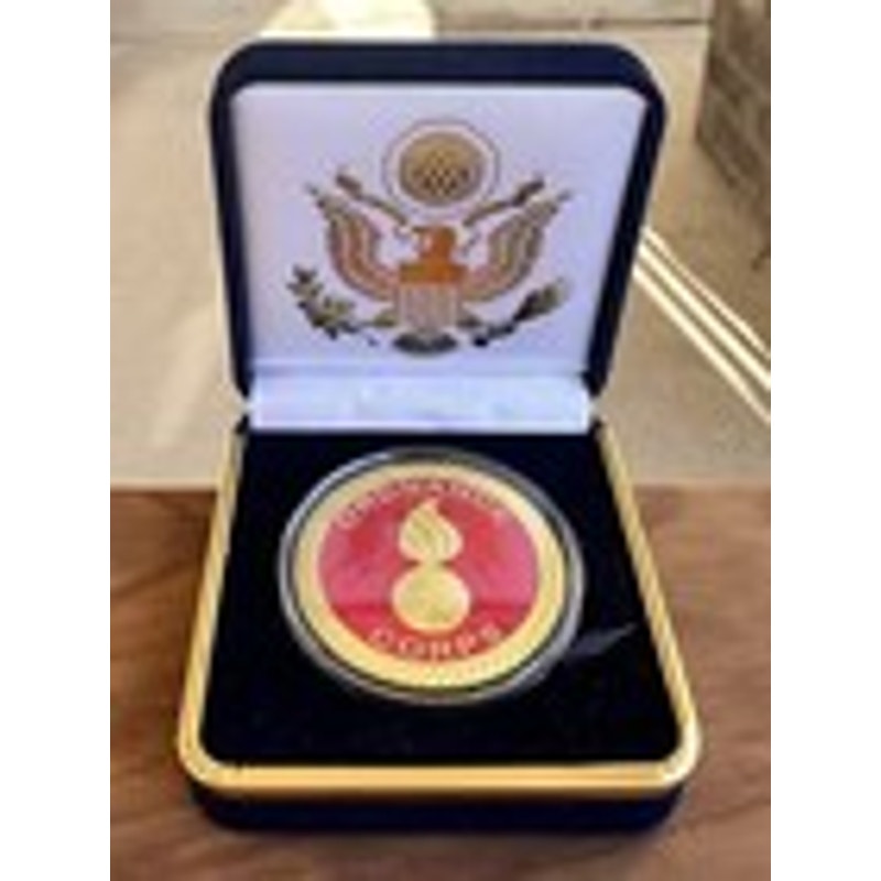 Department of Energy (DOE) Challenge Coin With Blue Velvet Case. Fast Shipping!