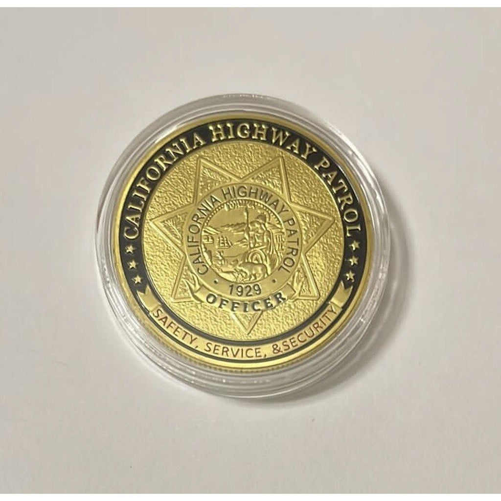 CALIFORNIA HIGHWAY PATROL "CHP" Coin 40mm With Retirement Award