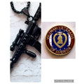 2pcs VIETNAM VETERANS OF AMERICA (Purple Heart) Coin AVFW And Dog Tag