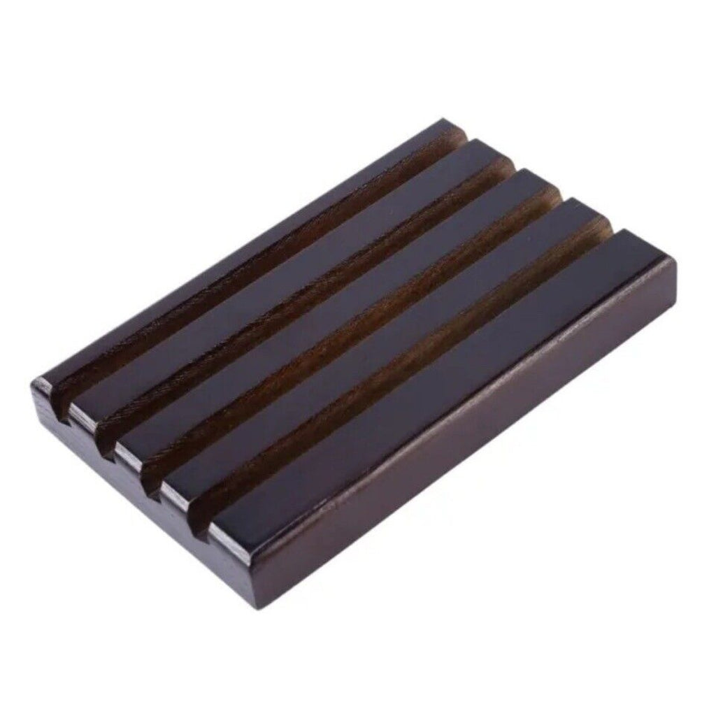 Display Stand Rack Coin Holder 4-Row Torched Wood Challenge Corr