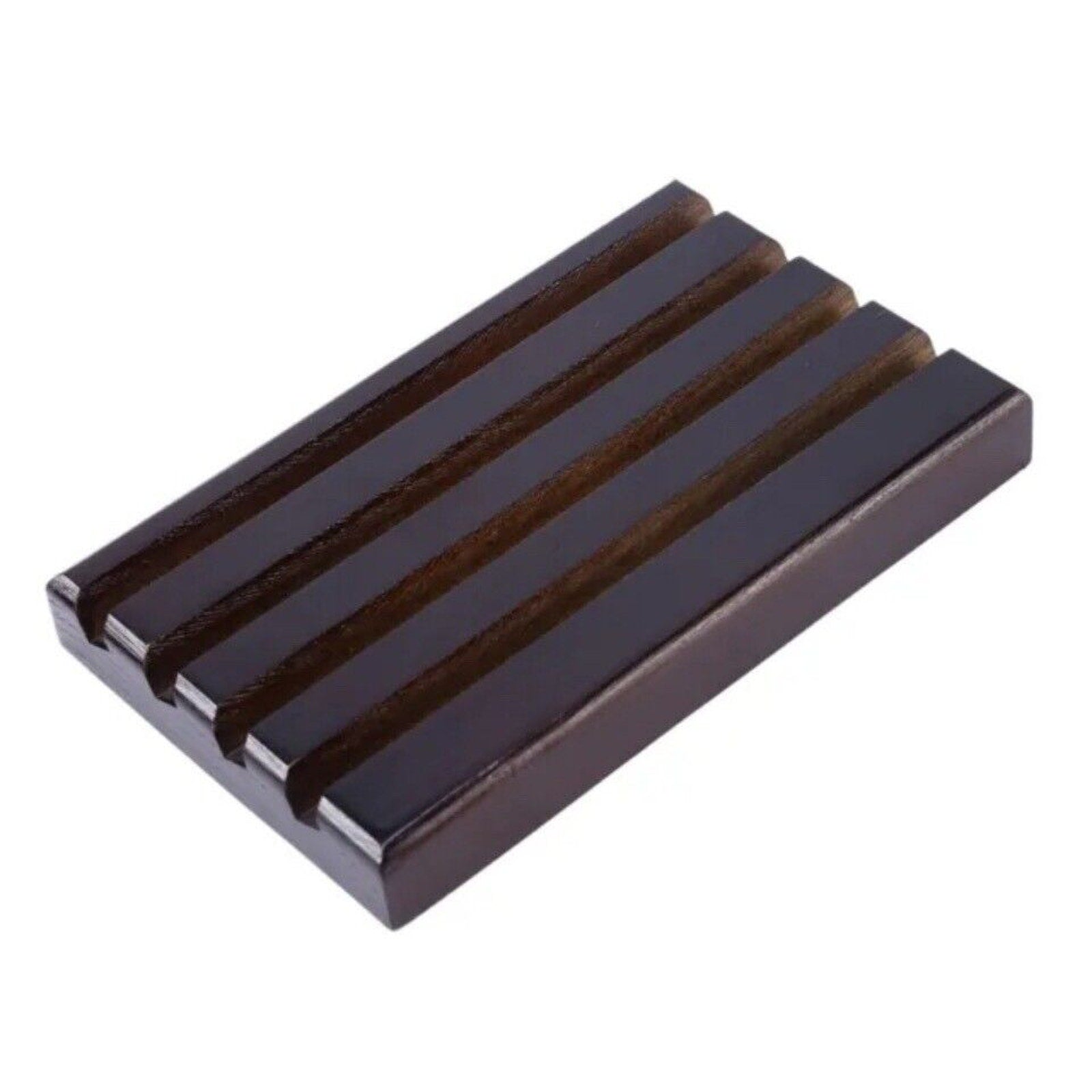 Display Stand Rack Coin Holder 4-Row Torched Wood Challenge Corr
