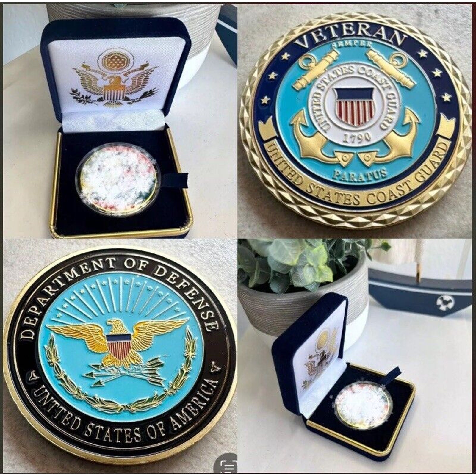 United States Coast Guard Veteran Department Of Defense Presidential Gift Box