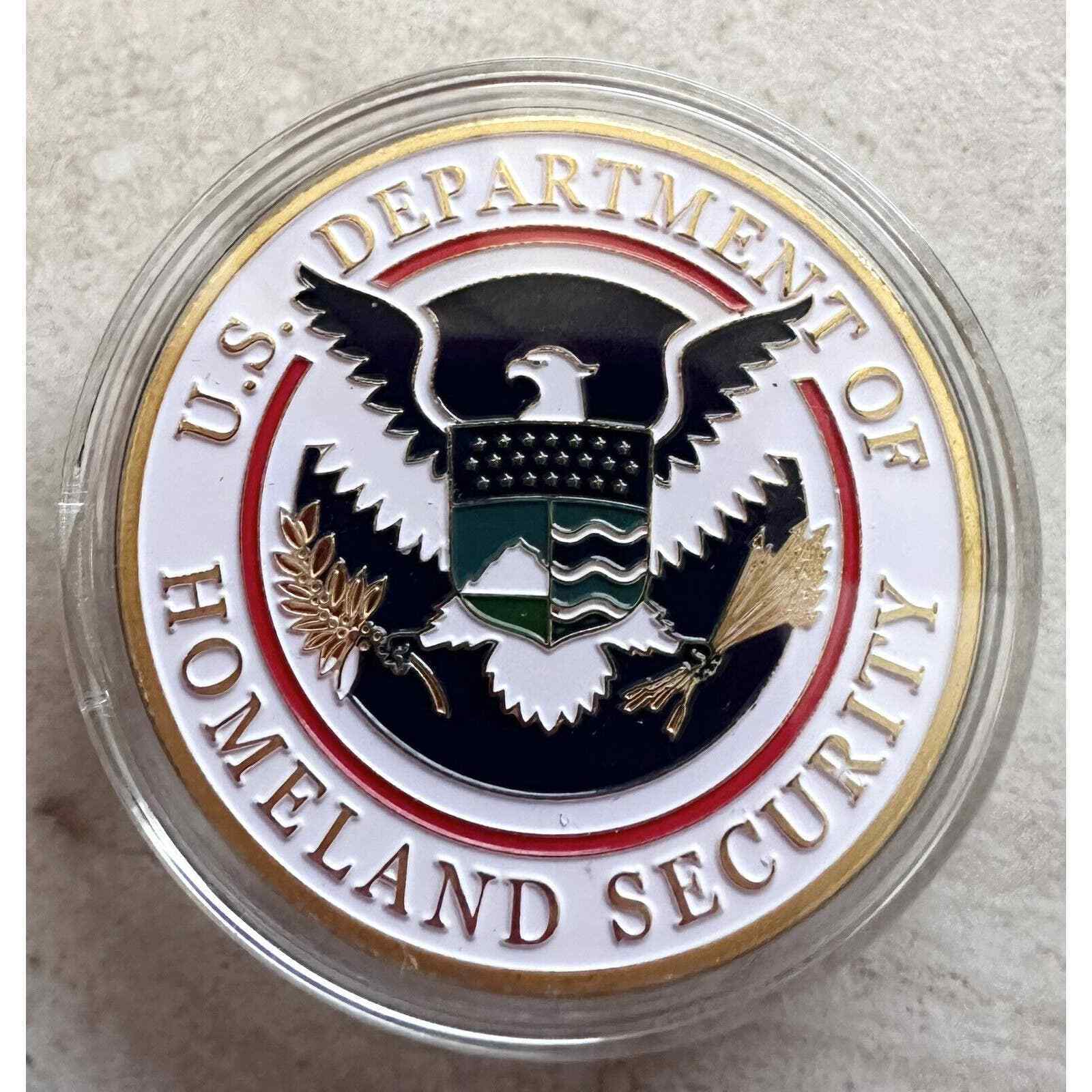 U S Federal Protective Service Police Dept of Home land Security Challenge Coin