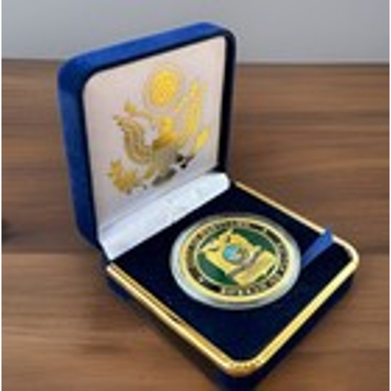 Department of Energy (DOE) Challenge Coin With Blue Velvet Case. Fast Shipping!