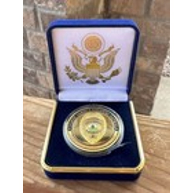 Department of Energy (DOE) Challenge Coin With Blue Velvet Case. Fast Shipping!