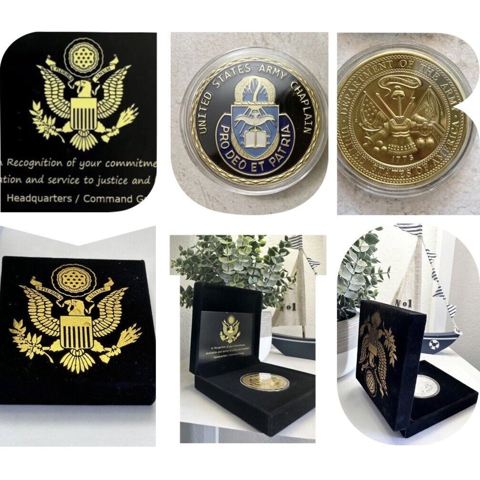 U S Army CHAPLAIN CORPS Challenge Coin USA -AMY
