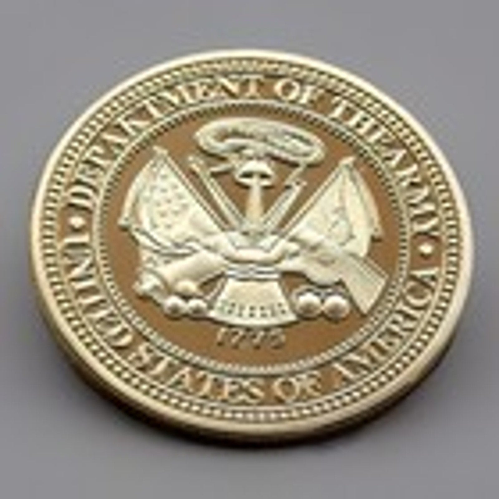 Copied - US ARMY 82nd Airborne Division "All The Way" Challenge Coin W Blue Velvet Case