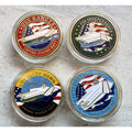 4 Pcs US NAVY USS Ranger CV-61, Independence CV-62, Kitty Hawk CV-63, CV-64 Coin