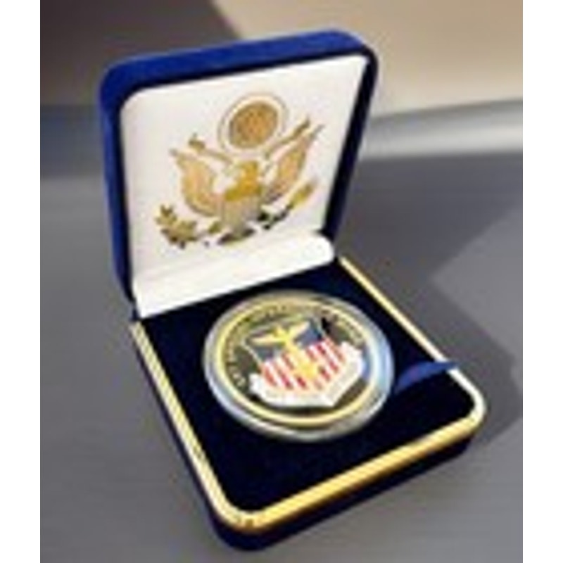 Department of Energy (DOE) Challenge Coin With Blue Velvet Case. Fast Shipping!