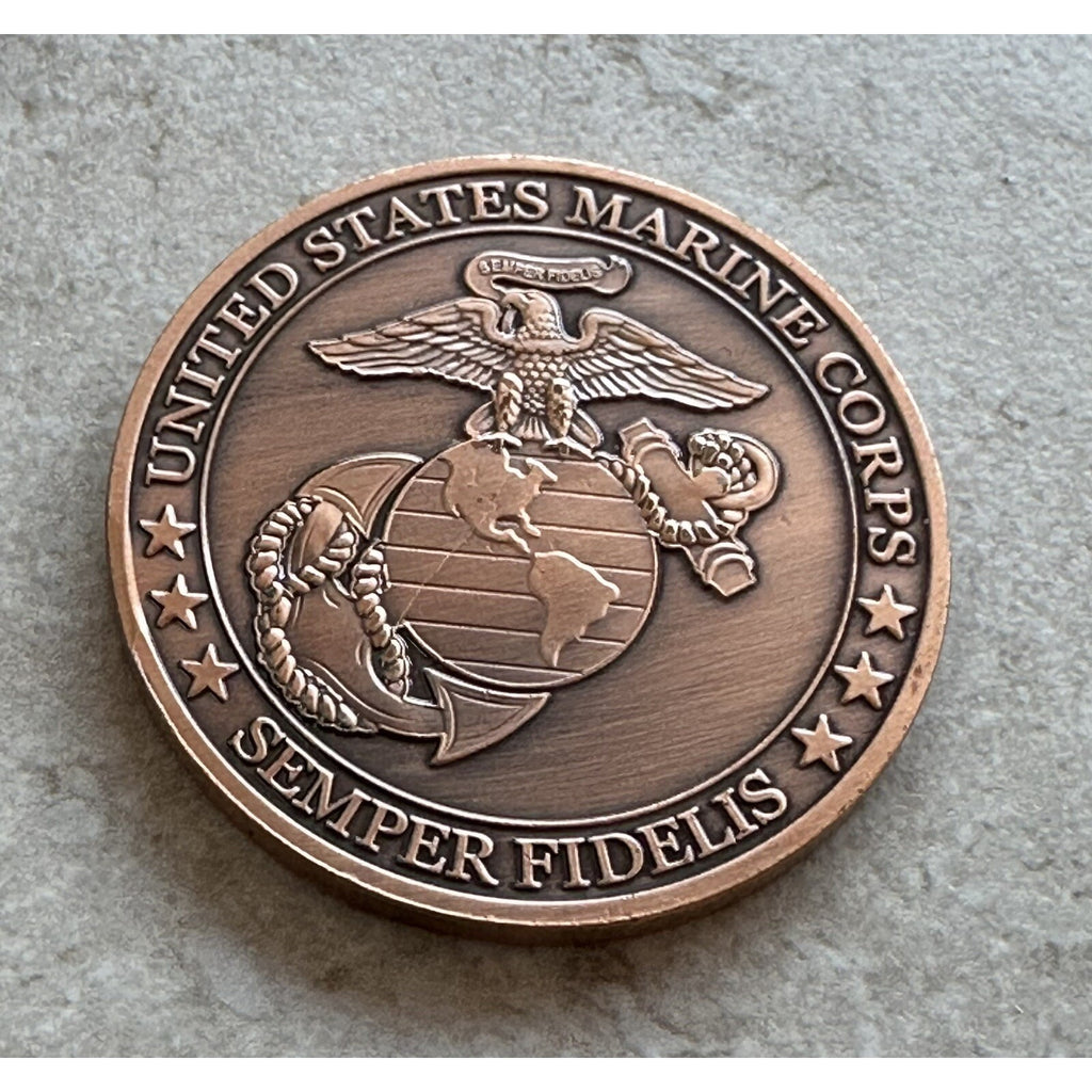 US Marine Corps "Semper Fidelis" Battle of Iwo Jima Military w/ Retirement Award