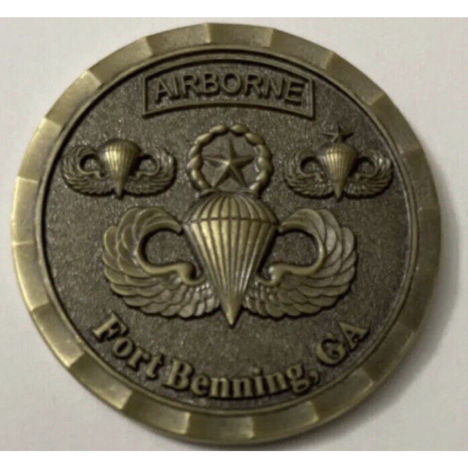 Official Jamp wings badge Fort Benning GA Challenge Coin