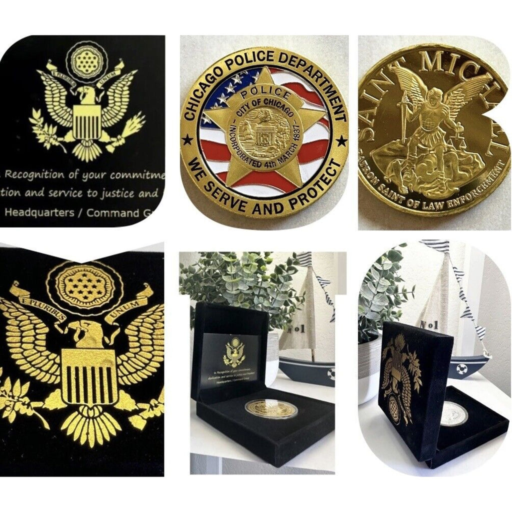 Chicago Police Department Challenge Coin - We Serve And Protect USA
